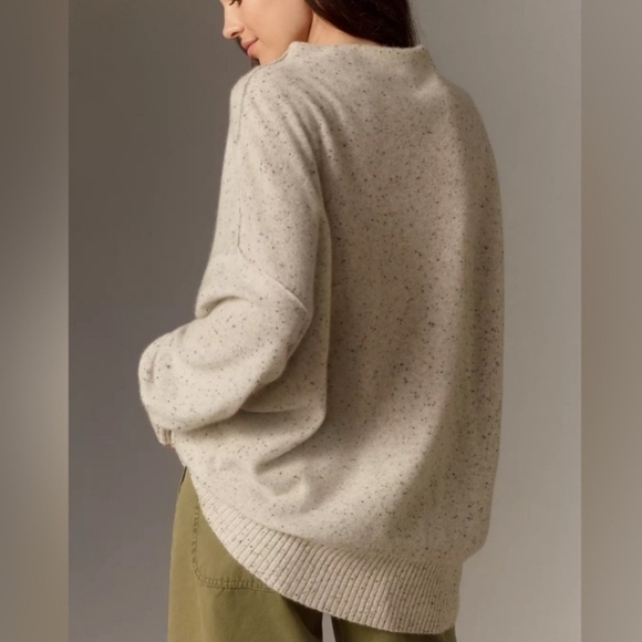 New Anthropologie Pilcro Cashmere Speckled Star Motif Sweater - Picture 3 of 6